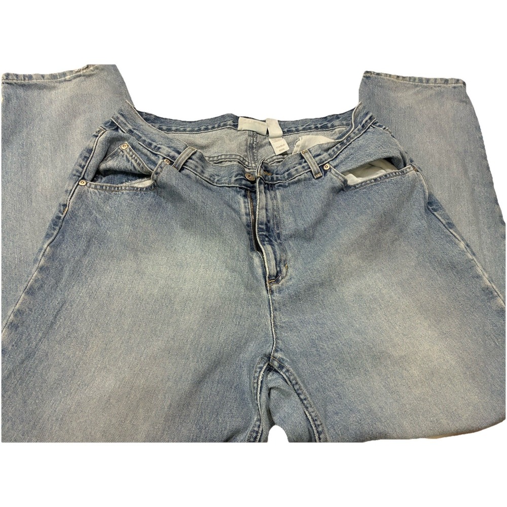Vintage 90's Liz Claiborne Lizwear Mom Jeans Size 16 Light Wash Denim 100 Cot